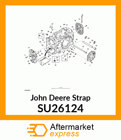 STRAP, REVERSE IDLER BEARING X40 PR SU26124