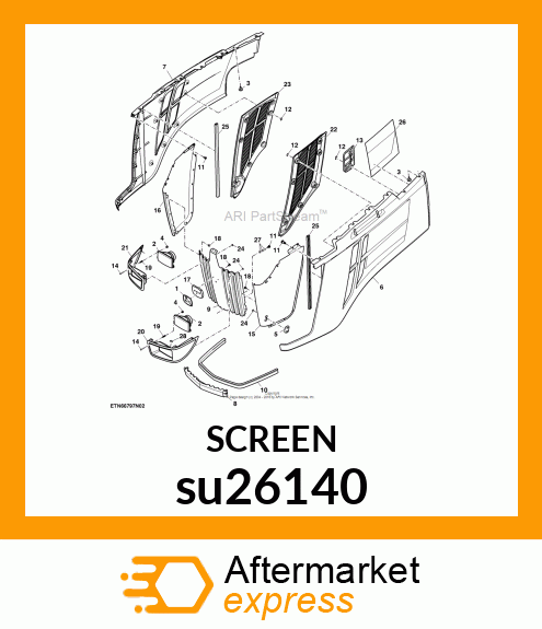 HEAT SHIELD, HOOD su26140