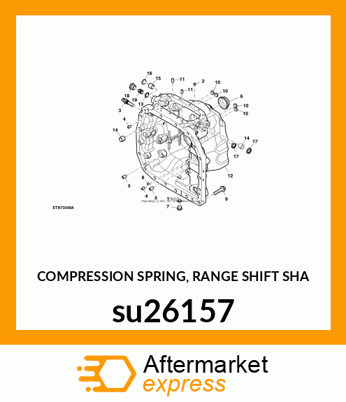 COMPRESSION SPRING, RANGE SHIFT SHA su26157