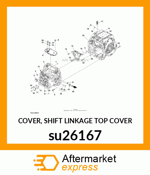 COVER, SHIFT LINKAGE TOP COVER su26167