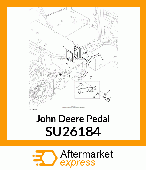 PEDAL, DIFFERENTIAL LOCK SU26184