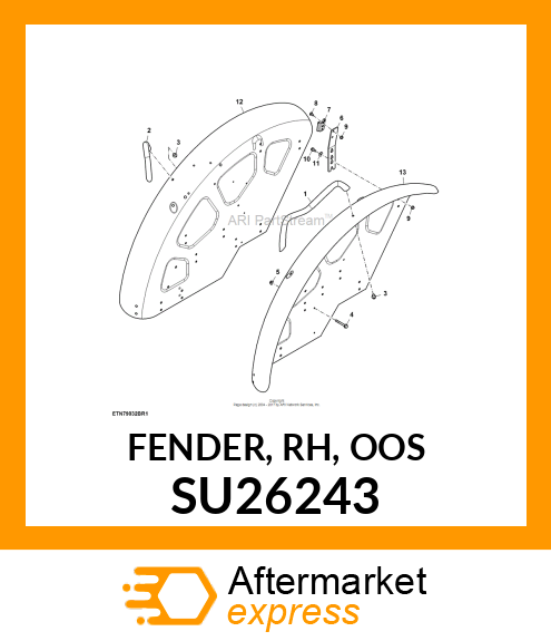 FENDER, RH, OOS SU26243