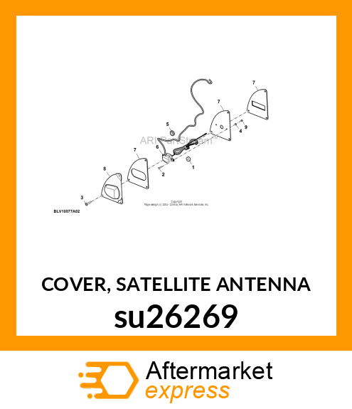 COVER, SATELLITE ANTENNA su26269