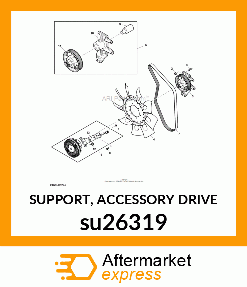 SUPPORT, ACCESSORY DRIVE su26319