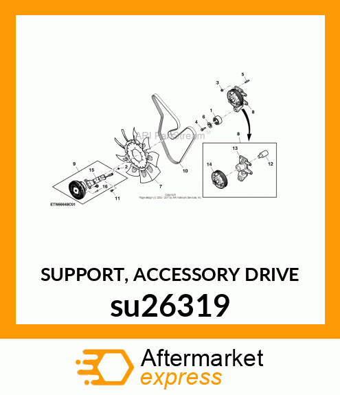 SUPPORT, ACCESSORY DRIVE su26319