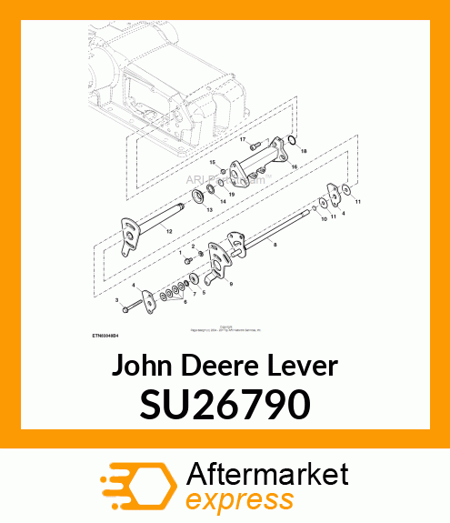 LEVER, 3 POINT HITCH HEIGHT SU26790