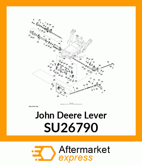 LEVER, 3 POINT HITCH HEIGHT SU26790