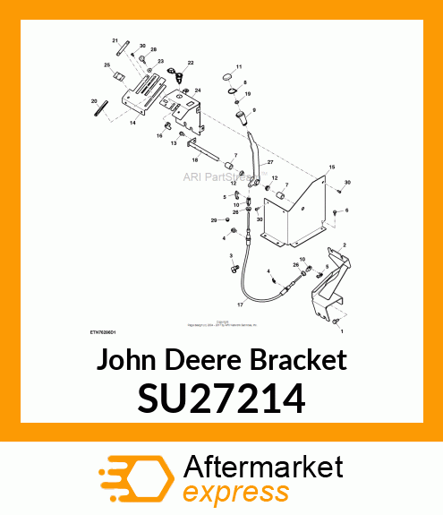 BRACKET, RH CONTROLS SU27214