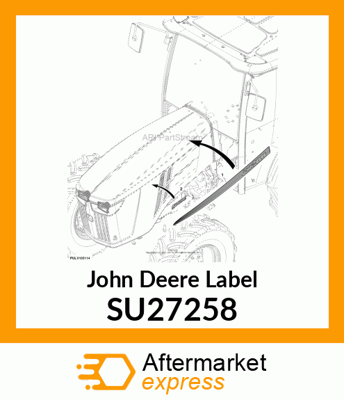 LABEL, 5085E, RH SU27258