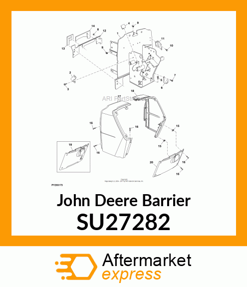 BARRIER, CONSOLE, RH SU27282