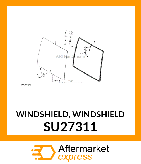 WINDSHIELD, WINDSHIELD SU27311