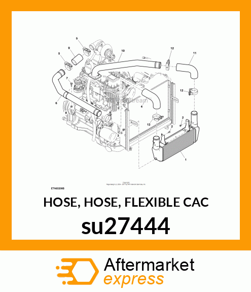 HOSE, HOSE, FLEXIBLE CAC su27444