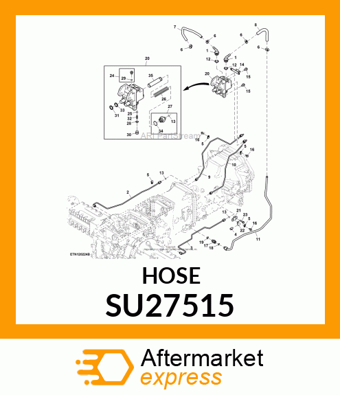 HOSE, BRAKE RETURN SU27515