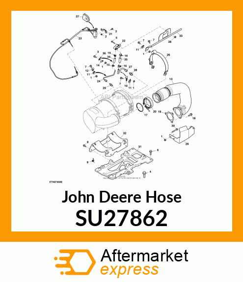 HOSE, DP SENSOR, LARGE PORT SU27862