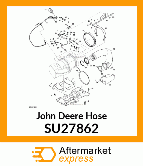 HOSE, DP SENSOR, LARGE PORT SU27862