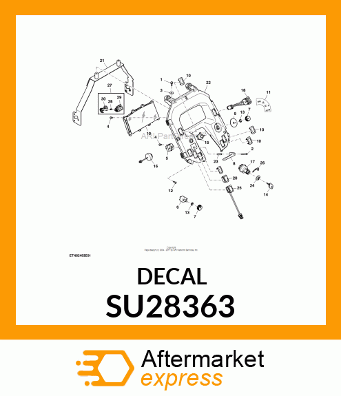 LABEL, IGNITION SWITCH SU28363