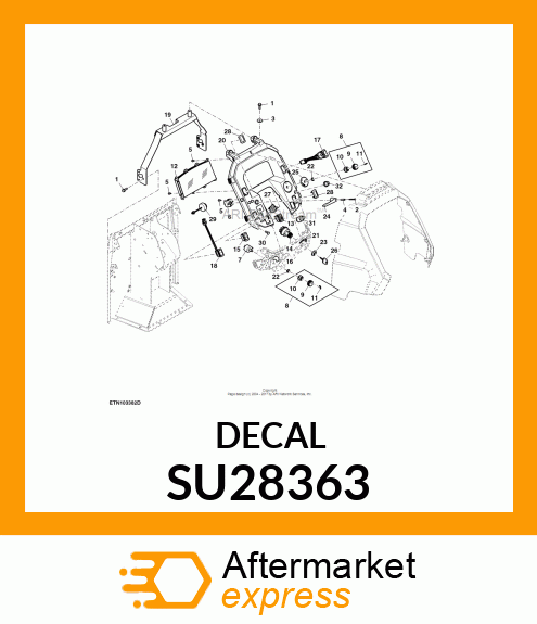 LABEL, IGNITION SWITCH SU28363