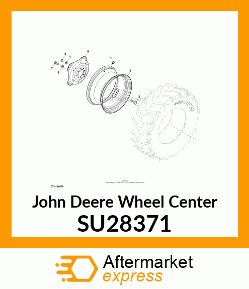 WHEEL CENTER, WHEEL CENTER, DISK, SU28371