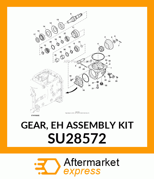 GEAR, EH ASSEMBLY KIT SU28572