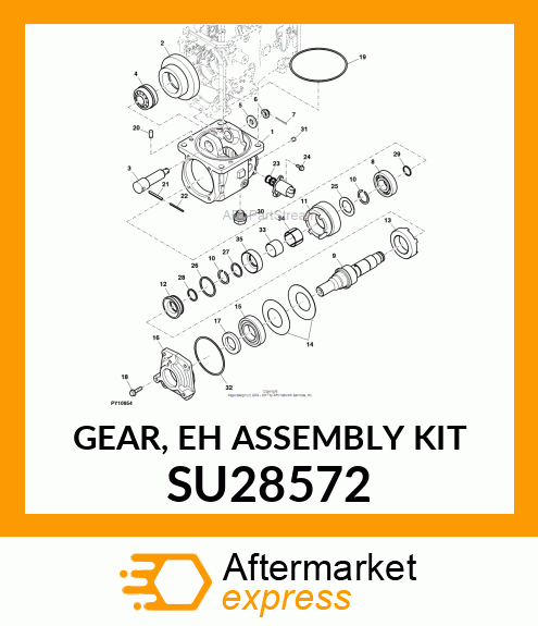 GEAR, EH ASSEMBLY KIT SU28572