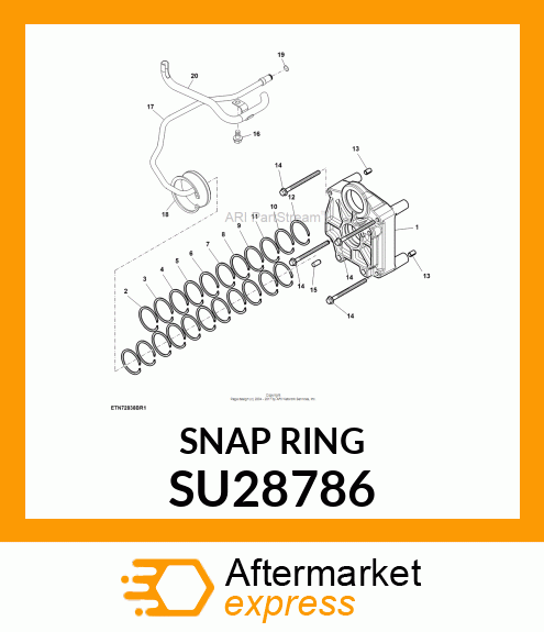 SNAP RING, SNAP RING, INTERNAL, 2.2 SU28786