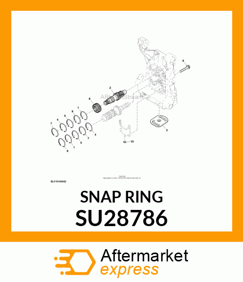 SNAP RING, SNAP RING, INTERNAL, 2.2 SU28786