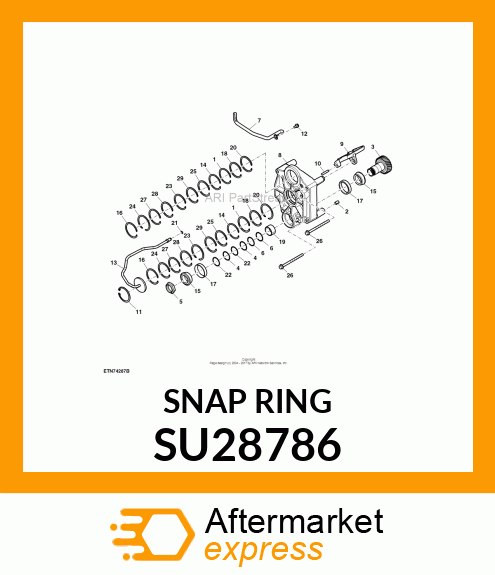 SNAP RING, SNAP RING, INTERNAL, 2.2 SU28786