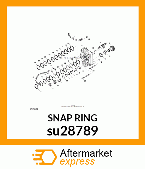 SNAP RING, SNAP RING, INTERNAL, 2.5 su28789