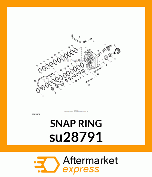 SNAP RING, SNAP RING, INTERNAL, 2.7 su28791