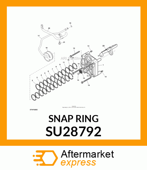 Snap Ring - SNAP RING, SNAP RING, INTERNAL, 2.8 SU28792