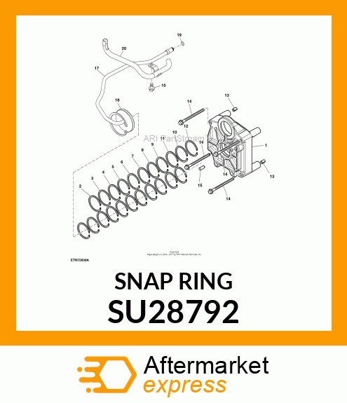 Snap Ring - SNAP RING, SNAP RING, INTERNAL, 2.8 SU28792