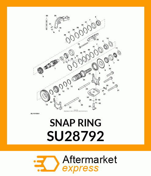 Snap Ring - SNAP RING, SNAP RING, INTERNAL, 2.8 SU28792