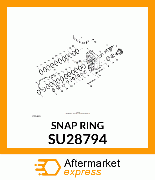 SNAP RING, SNAP RING, INTERNAL 3.05 SU28794