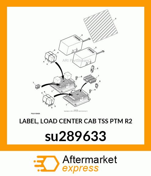 LABEL, LOAD CENTER CAB TSS PTM R2 su289633