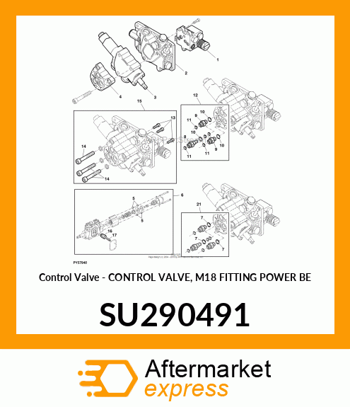 Control Valve - CONTROL VALVE, M18 FITTING POWER BE SU290491