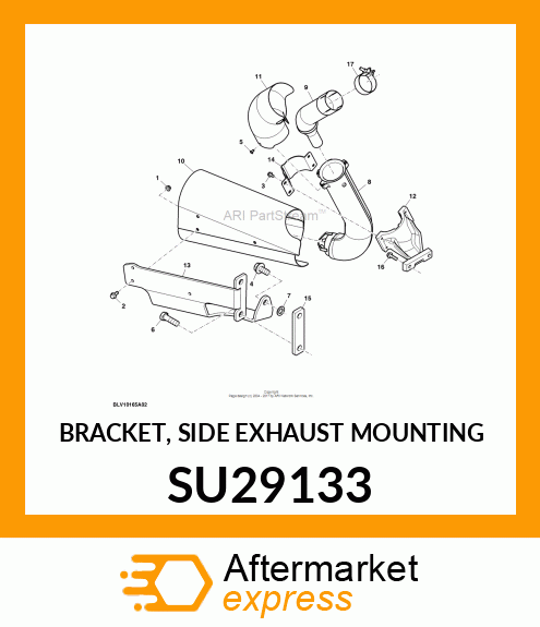 BRACKET, SIDE EXHAUST MOUNTING SU29133