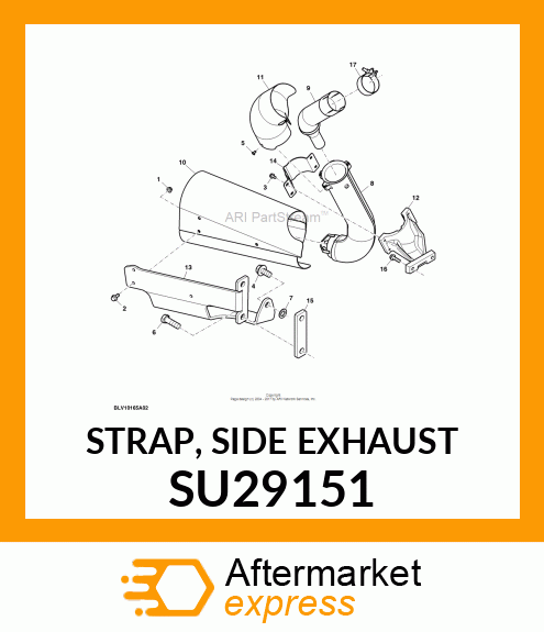 STRAP, SIDE EXHAUST SU29151