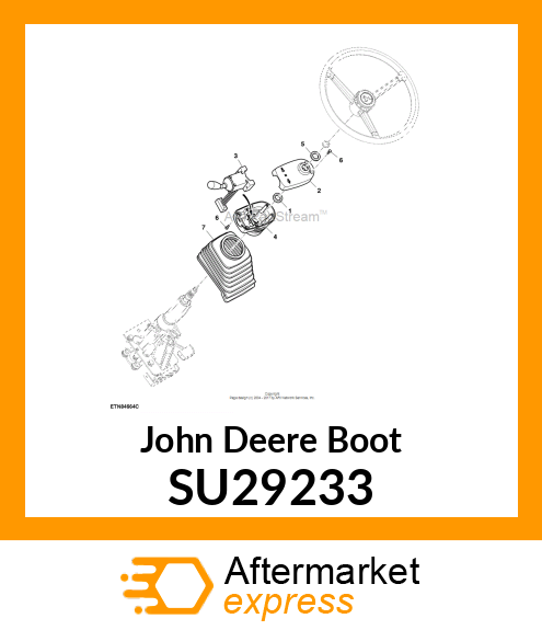 BOOT, STEERING COLUMN COVER SU29233