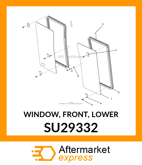 WINDOW, FRONT, LOWER SU29332