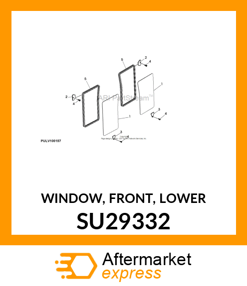 WINDOW, FRONT, LOWER SU29332