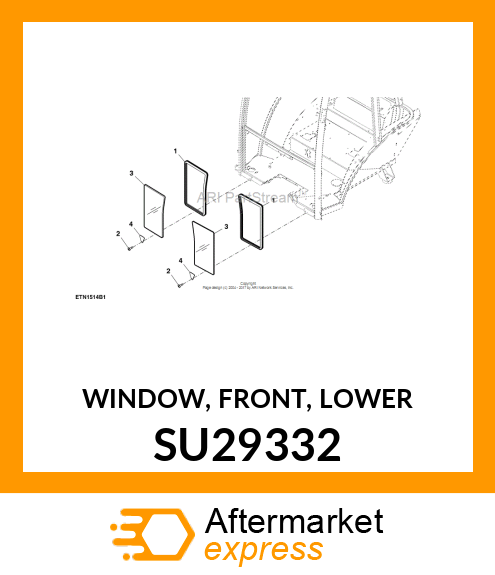 WINDOW, FRONT, LOWER SU29332