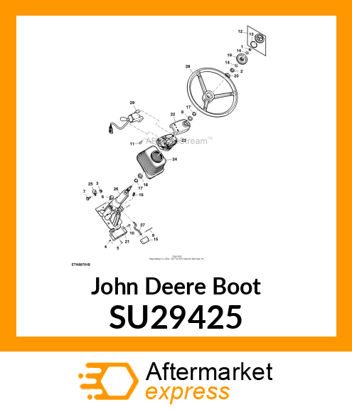 BOOT, STEERING COLUMN, OOS SU29425