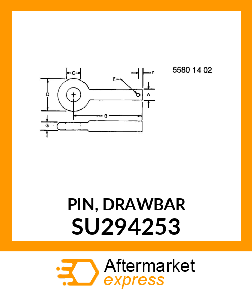 PIN, DRAWBAR SU294253