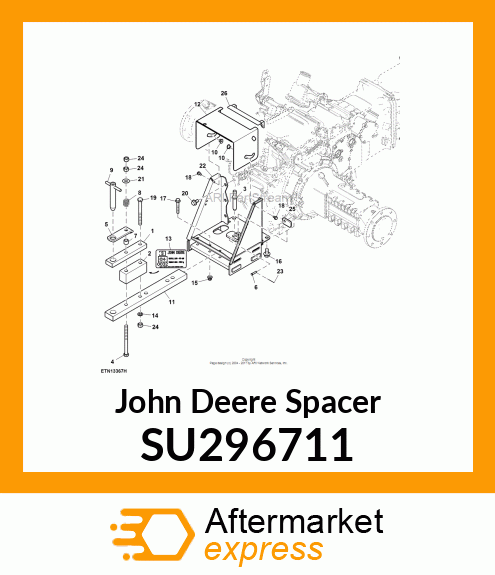 SPACER, SPACER, THREADED SU296711