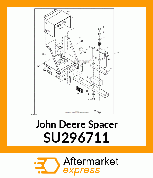 SPACER, SPACER, THREADED SU296711