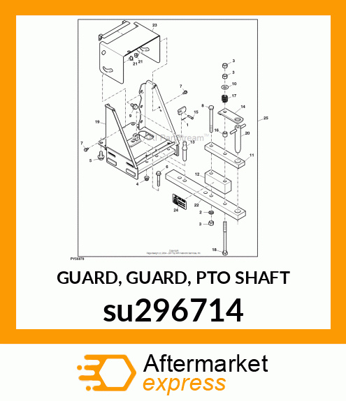 GUARD, GUARD, PTO SHAFT su296714