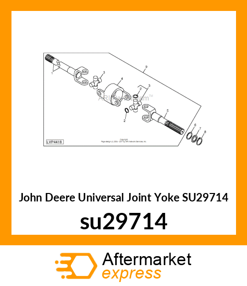 UNIVERSAL JOINT YOKE su29714