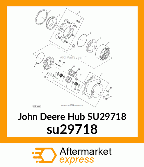 HUB, MFWD AXLE FINAL DRIVE RING GEA su29718