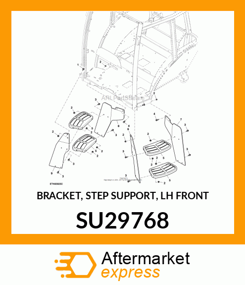 BRACKET, STEP SUPPORT, LH FRONT SU29768