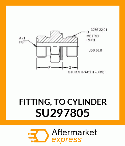 FITTING, TO CYLINDER SU297805